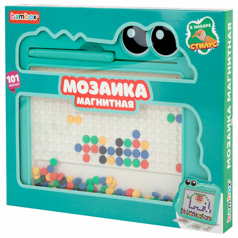 Мозаика магнитная развивающая для детей ″Крокодил″, BAMBOX Мозаика магнитная развивающая для детей ″Крокодил″, BAMBOX