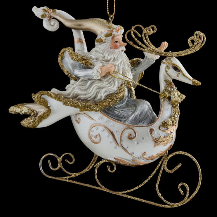 Украшение ErichKrause® Decor Волшебные сани 11см Украшение ErichKrause® Decor Волшебные сани 11см