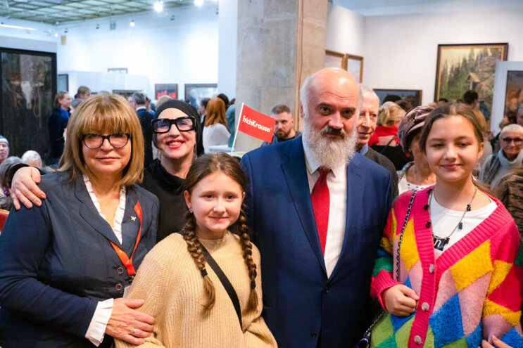 Erich Krause на открытии выставки, приуроченной к 10-летию Академии акварели и изящных искусств С. Андрияки. Erich Krause на открытии выставки, приуроченной к 10-летию Академии акварели и изящных искусств С. Андрияки.