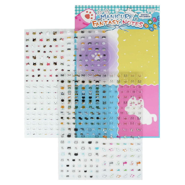 Наклейки для ногтей, размер листа 150х200 мм, 2 листа/-ов в наборе, кол-во наклеек на листе 240+, полноцветная печать Наклейки для ногтей, размер листа 150х200 мм, 2 листа/-ов в наборе, кол-во наклеек на листе 240+, полноцветная печать