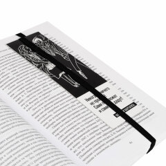 Жесткая Закладка для книг на резинке «Никогда ничего не просите…» из коллекции «Мастер и Маргарита» Жесткая Закладка для книг на резинке «Никогда ничего не просите…» из коллекции «Мастер и Маргарита»