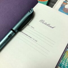 Записная книжка ″Notebook″ с матовой ламинацией, перламутровым УФ-лаком и тиснением фольгой от Феникс+ Записная книжка ″Notebook″ с матовой ламинацией, перламутровым УФ-лаком и тиснением фольгой от Феникс+