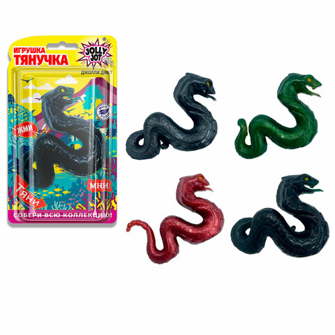 Игрушка-тянучка антистресс ″Змея″ JOLLY JOT, 4 вида Игрушка-тянучка антистресс ″Змея″ JOLLY JOT, 4 вида