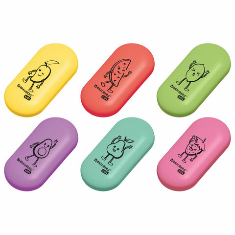 Ластик BRAUBERG KIDS ″Энергичные фрукты″ Ластик BRAUBERG KIDS ″Энергичные фрукты″