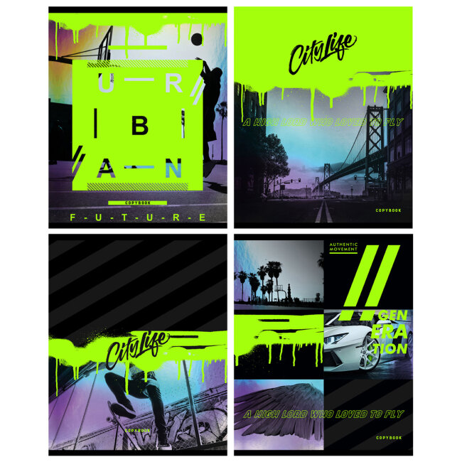 Тетради BG общие «Urban neon»: искусство быть в тренде! Тетради BG общие «Urban neon»: искусство быть в тренде!