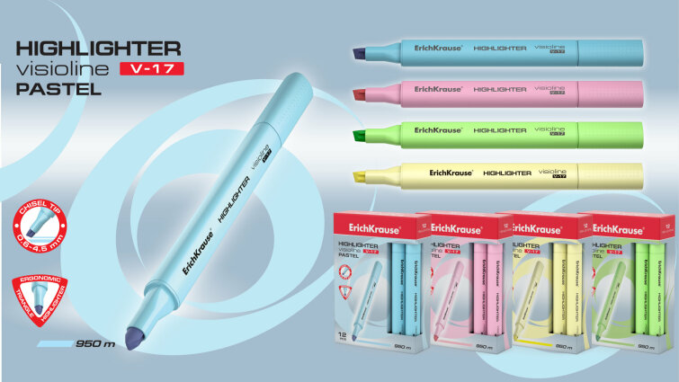 ����������� ErichKrause� Visioline V-17 Pastel