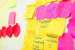 Празднование 30-летнего юбилея бренда Post-it в центре Москвы в День города