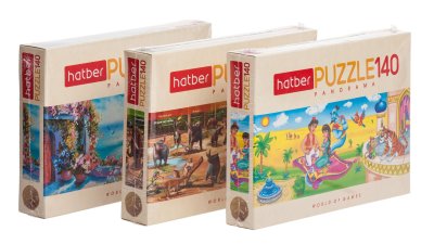 Панорамные пазлы на 140 элементов от Hatber. Панорамные пазлы на 140 элементов от Hatber.
