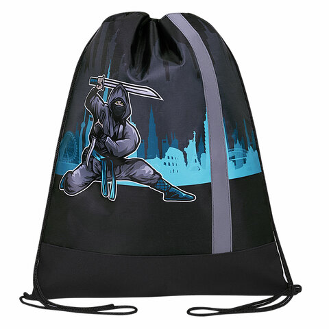 Мешок для обуви ЮНЛАНДИЯ, ″Black Ninja″ Мешок для обуви ЮНЛАНДИЯ, ″Black Ninja″