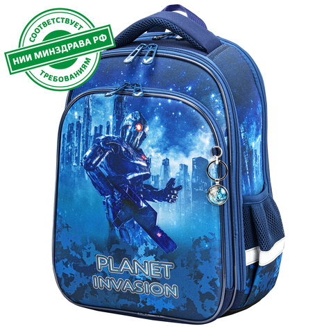 Ранец BRAUBERG QUADRO, ″Planet invasion″ Ранец BRAUBERG QUADRO, ″Planet invasion″