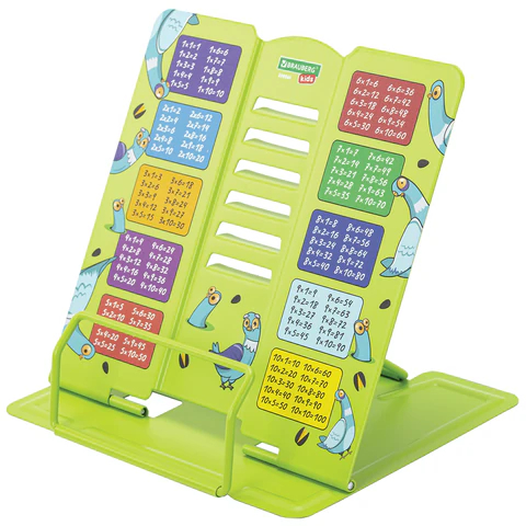 Подставка для книг BRAUBERG KIDS ″Funny Pigeons″ с таблицей умножения Подставка для книг BRAUBERG KIDS ″Funny Pigeons″ с таблицей умножения