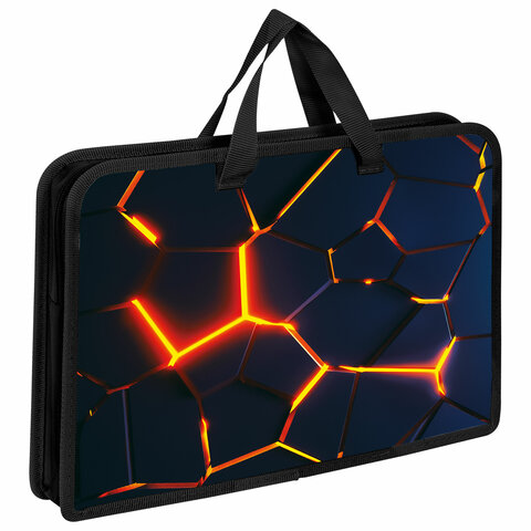 Папка на молнии с ручками ЮНЛАНДИЯ. Volcano split Папка на молнии с ручками ЮНЛАНДИЯ. Volcano split