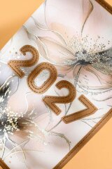 Ежедневник датированный 2027 ESCALADA, формат А5, 176 л., твёрдый переплёт, искусственная кожа ″Наппа микро″, аппликация из искусственной кожи, печать полноцветная