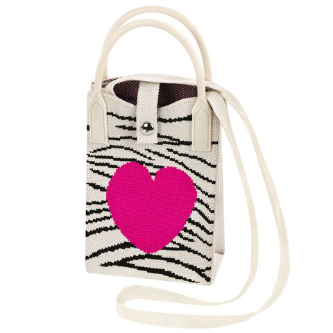 Сумочка-органайзер повседневная HEIKKI KNIT, ″Zebra heart″ Сумочка-органайзер повседневная HEIKKI KNIT, ″Zebra heart″