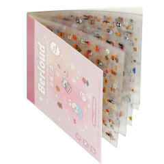 Наклейки для ногтей в блокноте, размер листа 85x85 мм, 24 листа/-ов в наборе, кол-во наклеек на листе 1600+, полноцветная печать Наклейки для ногтей в блокноте, размер листа 85x85 мм, 24 листа/-ов в наборе, кол-во наклеек на листе 1600+, полноцветная печать