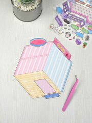 Наклейки-румбокс д/создания миниатюрных сцен: наклейки (2 л.), поле для наклеивания (1 л.) в наборе, размер листа 130х180 мм, кол-во наклеек 60+, полноцветная печать Наклейки-румбокс д/создания миниатюрных сцен: наклейки (2 л.), поле для наклеивания (1 л.) в наборе, размер листа 130х180 мм, кол-во наклеек 60+, полноцветная печать