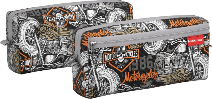 Motostyle - пенал квадро c двумя отделениями от Erich Krause Motostyle - пенал квадро c двумя отделениями от Erich Krause