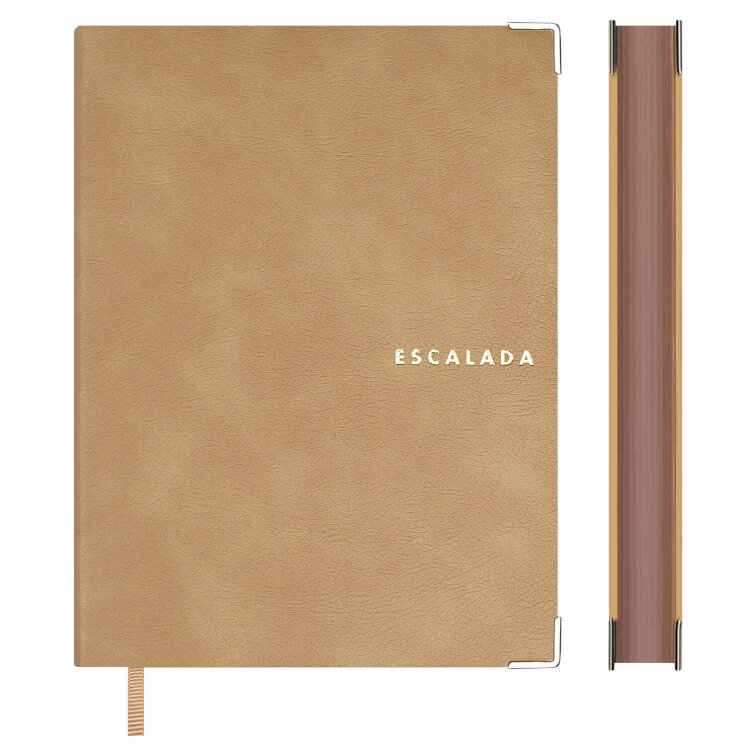 Ежедневник недатированный ESCALADA, формат А6+, 160 л., интегральный переплёт, искусственная кожа ″Анри″, металлические уголки, тиснение фольгой Ежедневник недатированный ESCALADA, формат А6+, 160 л., интегральный переплёт, искусственная кожа ″Анри″, металлические уголки, тиснение фольгой