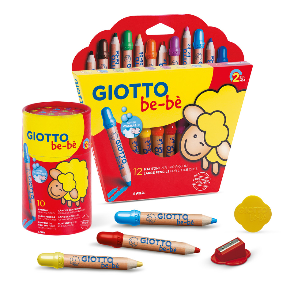 Giotto Be-bè супер-большие карандаши – нерушимый тренд детского творчества Giotto Be-bè супер-большие карандаши – нерушимый тренд детского творчества