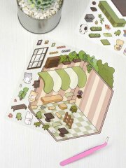 Наклейки-румбокс д/создания миниатюрных сцен: наклейки (2 л.), поле для наклеивания (1 л.) в наборе, размер листа 130х180 мм, кол-во наклеек 60+, полноцветная печать Наклейки-румбокс д/создания миниатюрных сцен: наклейки (2 л.), поле для наклеивания (1 л.) в наборе, размер листа 130х180 мм, кол-во наклеек 60+, полноцветная печать