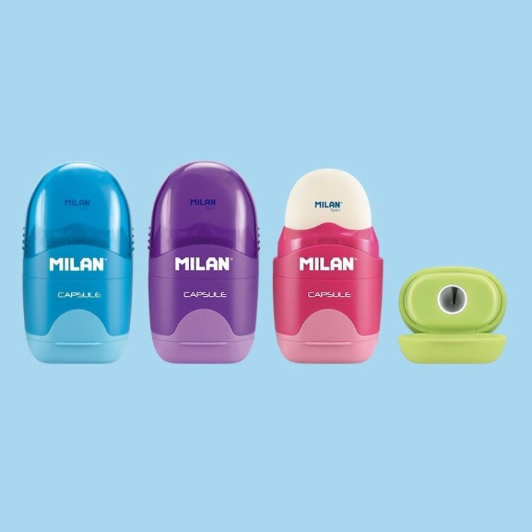 Ластики-точилки MILAN CAPSULE Ластики-точилки MILAN CAPSULE