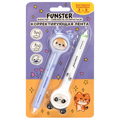 Корректирующая лента FUNSTER ″Милые зверята″ Корректирующая лента FUNSTER ″Милые зверята″