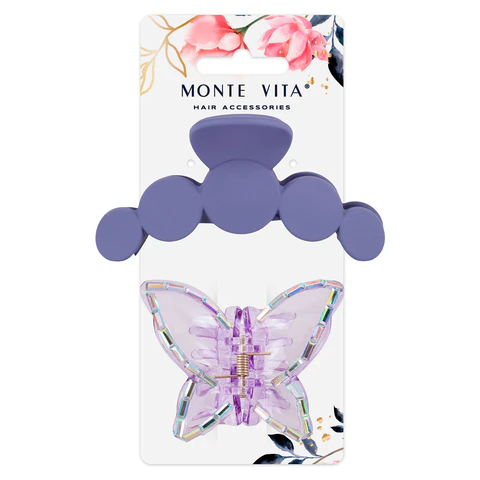 Крабы для волос MONTE VITA, 2 штуки Крабы для волос MONTE VITA, 2 штуки