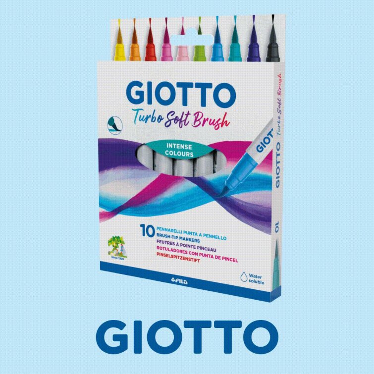 Фломастеры GIOTTO SOFT BRUSH Фломастеры GIOTTO SOFT BRUSH
