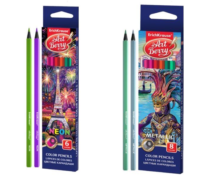 Цветные карандаши ArtBerry® Neon и Metallic Цветные карандаши ArtBerry® Neon и Metallic