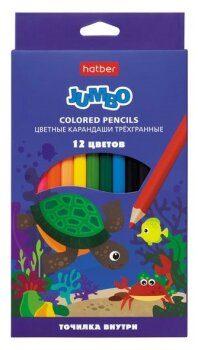 Цветные карандаши JUMBO от Hatber. Цветные карандаши JUMBO от Hatber.