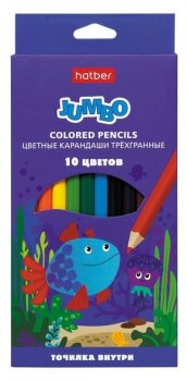 Цветные карандаши JUMBO от Hatber. Цветные карандаши JUMBO от Hatber.