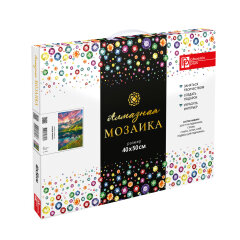 Набор Алмазная мозаика, ГОРНОЕ ОЗЕРО, 40*50 см Набор Алмазная мозаика, ГОРНОЕ ОЗЕРО, 40*50 см