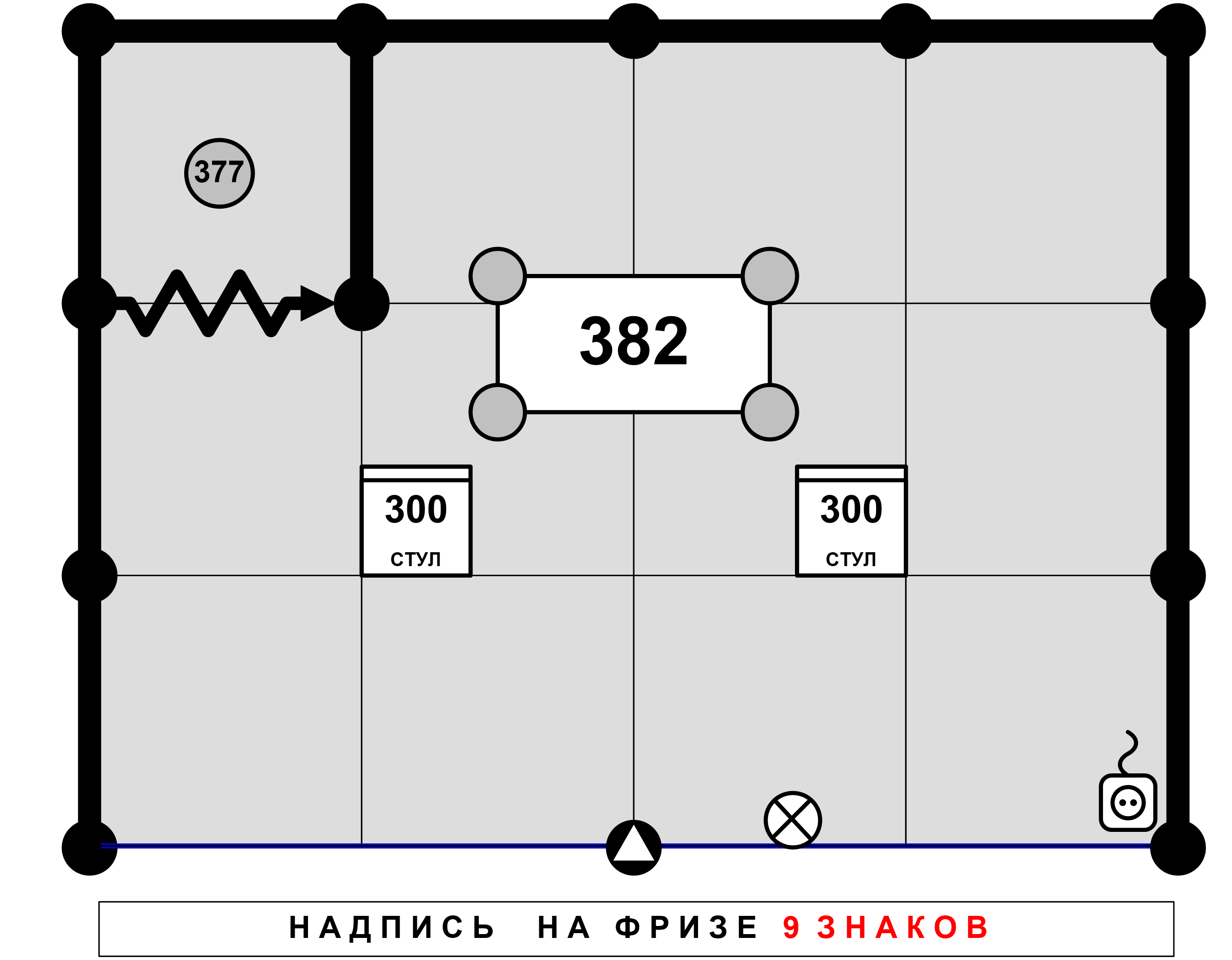 Схема стенда 12–17 м²