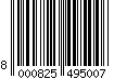 8000825495007